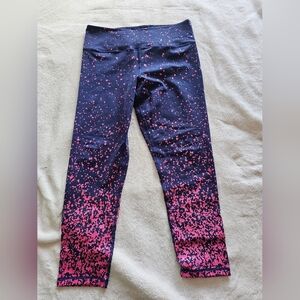 Zyia Navy and Pink Ombré Leggings